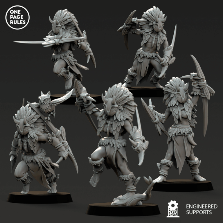 木精灵军团3——3D打印模型套装|One Page Rules – Wood Elves – Army Bundle 3 – 3D Print Model