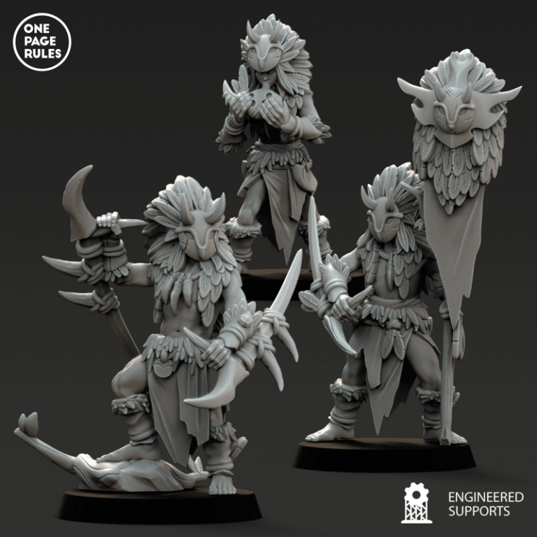 木精灵军团3——3D打印模型套装|One Page Rules – Wood Elves – Army Bundle 3 – 3D Print Model