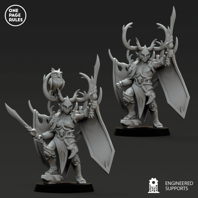木精灵军团2：3D打印模型套装|One Page Rules – Wood Elves – Army Bundle 2 – 3D Print Model