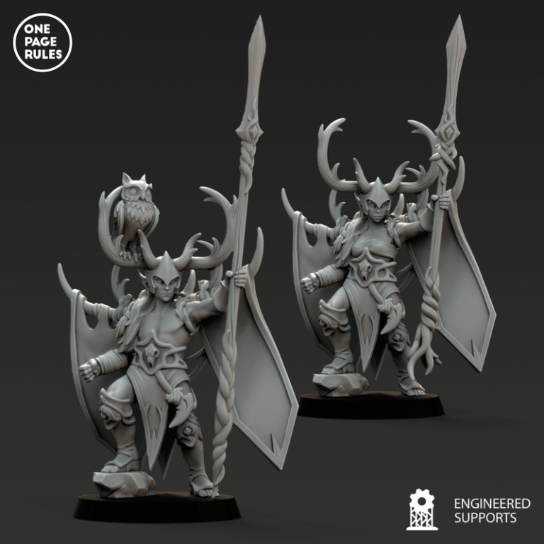 木精灵军团2：3D打印模型套装|One Page Rules – Wood Elves – Army Bundle 2 – 3D Print Model