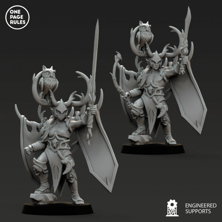 木精灵军团2：3D打印模型套装|One Page Rules – Wood Elves – Army Bundle 2 – 3D Print Model