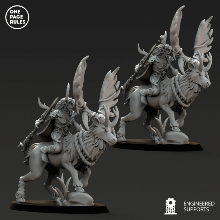 木精灵军团2：3D打印模型套装|One Page Rules – Wood Elves – Army Bundle 2 – 3D Print Model