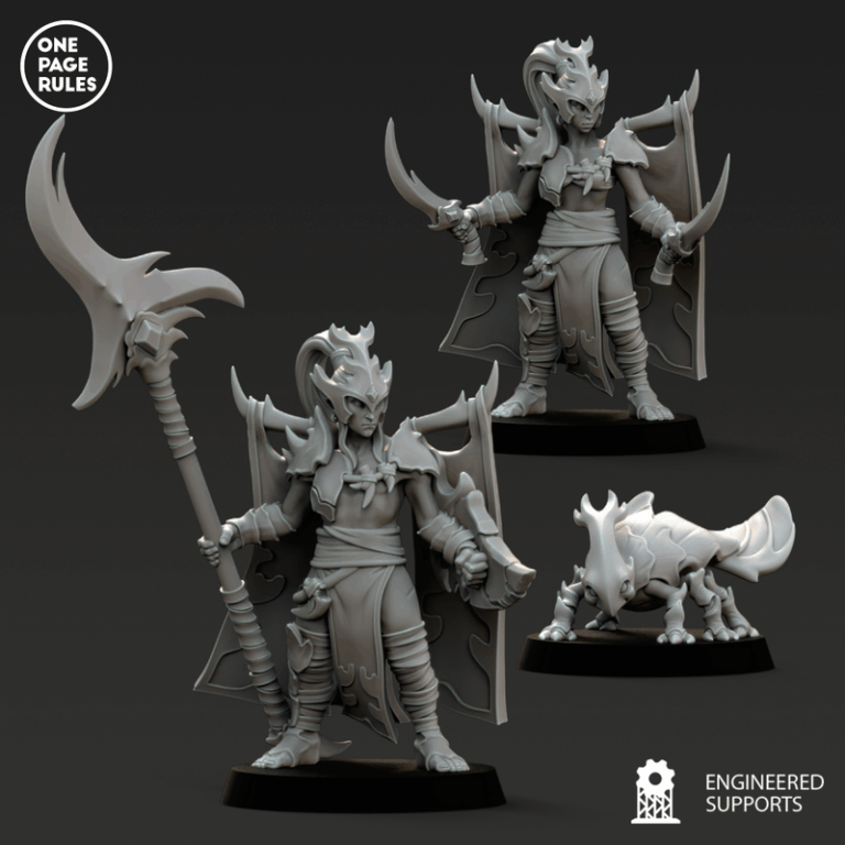 木精灵军团1：3D打印模型套装|One Page Rules – Wood Elves – Army Bundle 1 – 3D Print Model