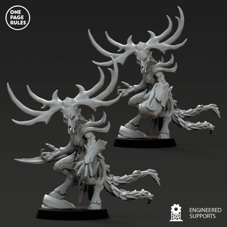 木精灵军团1：3D打印模型套装|One Page Rules – Wood Elves – Army Bundle 1 – 3D Print Model