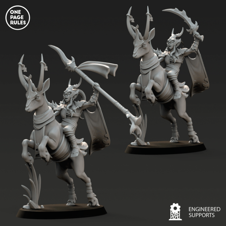 木精灵军团1：3D打印模型套装|One Page Rules – Wood Elves – Army Bundle 1 – 3D Print Model