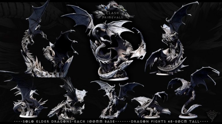 迷你怪物乱斗——2025年8月 Primevals对决 3D打印模型|Mini Monster Mayhem – August 2025 – Clash of the Primevals