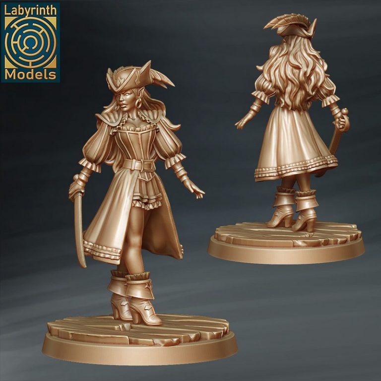 迷宫模型 · 2025年3月 · 查隆的海盗队 第二卷 3D打印模型|Labyrinth Models – March 2025 – Charon’s Corsairs Vol 2 – 3D Print Model