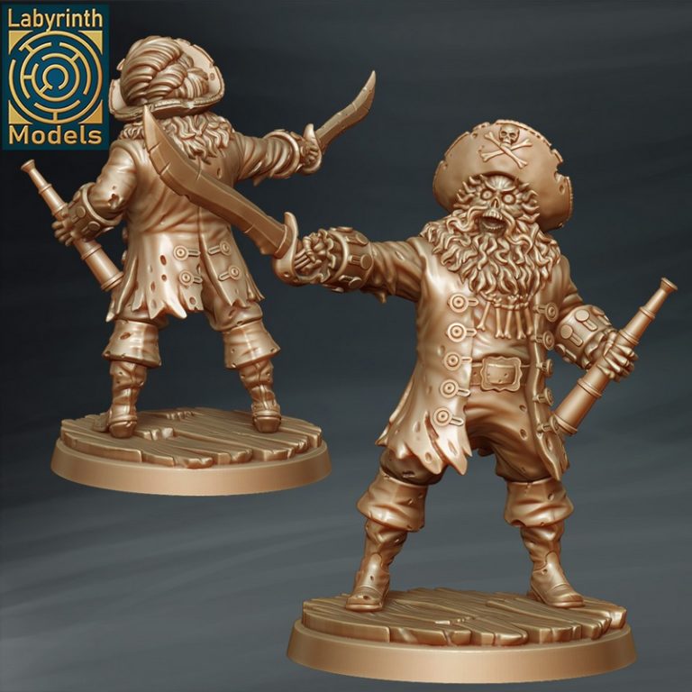 迷宫模型 · 2025年3月 · 查隆的海盗队 第二卷 3D打印模型|Labyrinth Models – March 2025 – Charon’s Corsairs Vol 2 – 3D Print Model