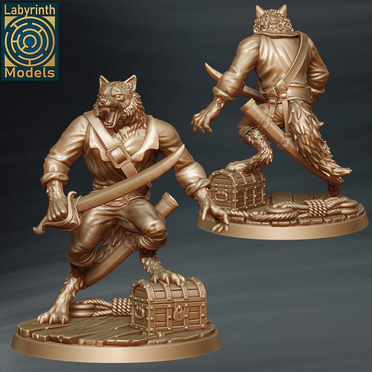 labyrinth模型 | 2025年版 | 查隆的海盗团 第一卷 3D打印模型|Labyrinth Models – February 2025 – Charon’s Corsairs Vol 1 – 3D Print Model