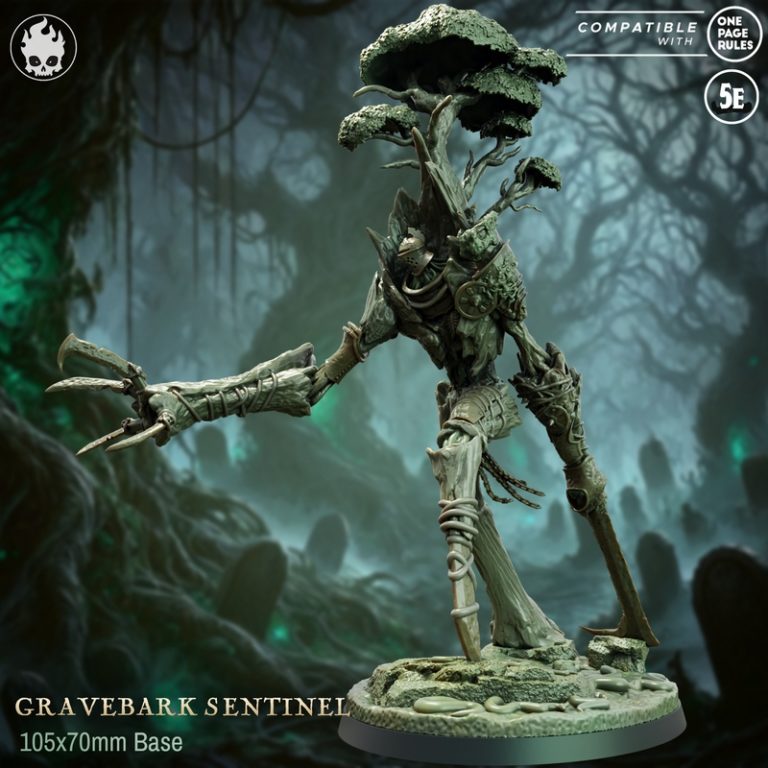 Fleshcraft Studio六月2025作品：-witherkin系列第三章 亡骨号角之主 3D打印模型|Fleshcraft Studio – June 2025 – Witherkin – Part 3 – The Gravehorn Host – 3D Print Model