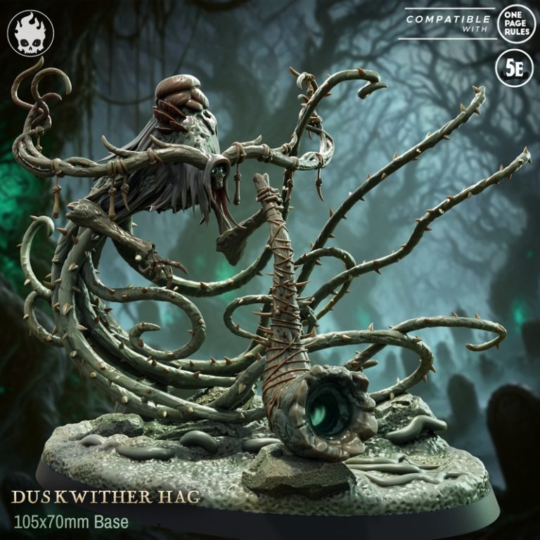 Fleshcraft Studio六月2025作品：-witherkin系列第三章 亡骨号角之主 3D打印模型|Fleshcraft Studio – June 2025 – Witherkin – Part 3 – The Gravehorn Host – 3D Print Model