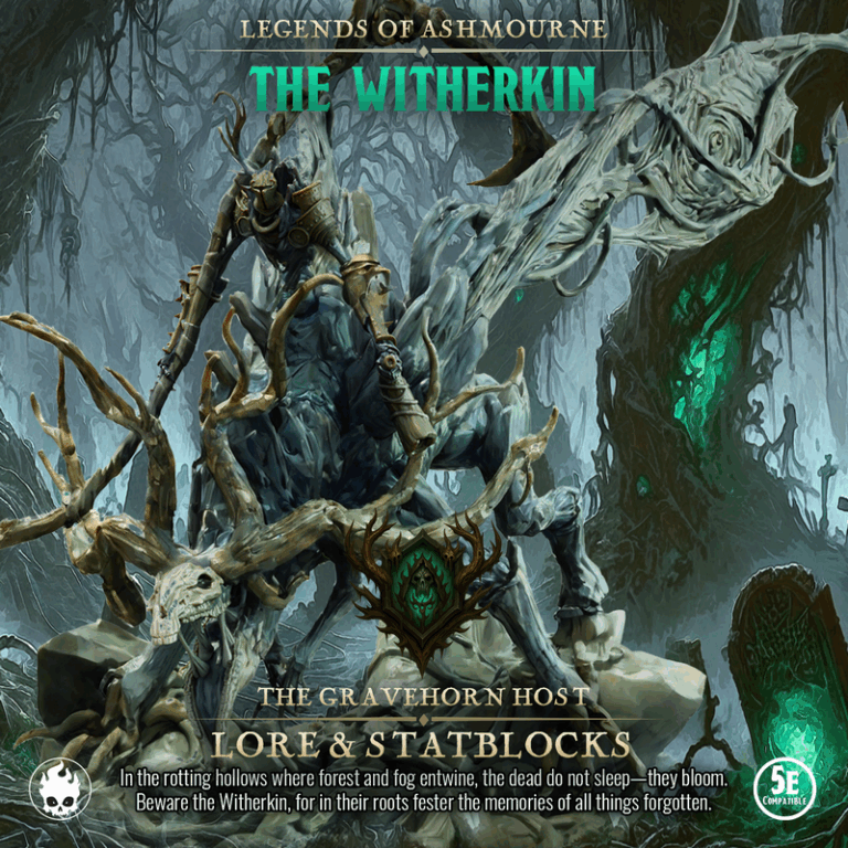 Fleshcraft Studio六月2025作品：-witherkin系列第三章 亡骨号角之主 3D打印模型|Fleshcraft Studio – June 2025 – Witherkin – Part 3 – The Gravehorn Host – 3D Print Model