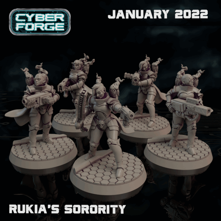 Cyber Forge迷你模型 | 2022年1月 | 原力觉醒 | 3D打印角色模型|Cyber Forge Miniatures – January 2022 – Raw Power – 3D Print Model