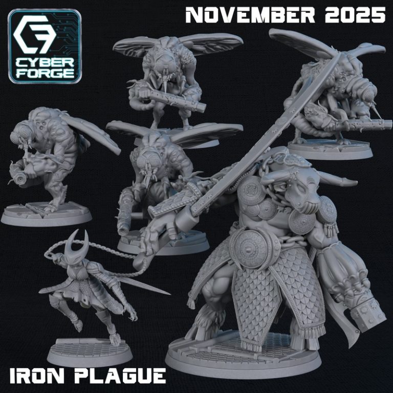 赛博锻工迷你模型 - 2025年11月 - 3D打印动漫角色模型|Cyber Forge Miniatures – November 2025 – 3D Print Model