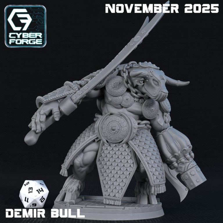 赛博锻工迷你模型 - 2025年11月 - 3D打印动漫角色模型|Cyber Forge Miniatures – November 2025 – 3D Print Model