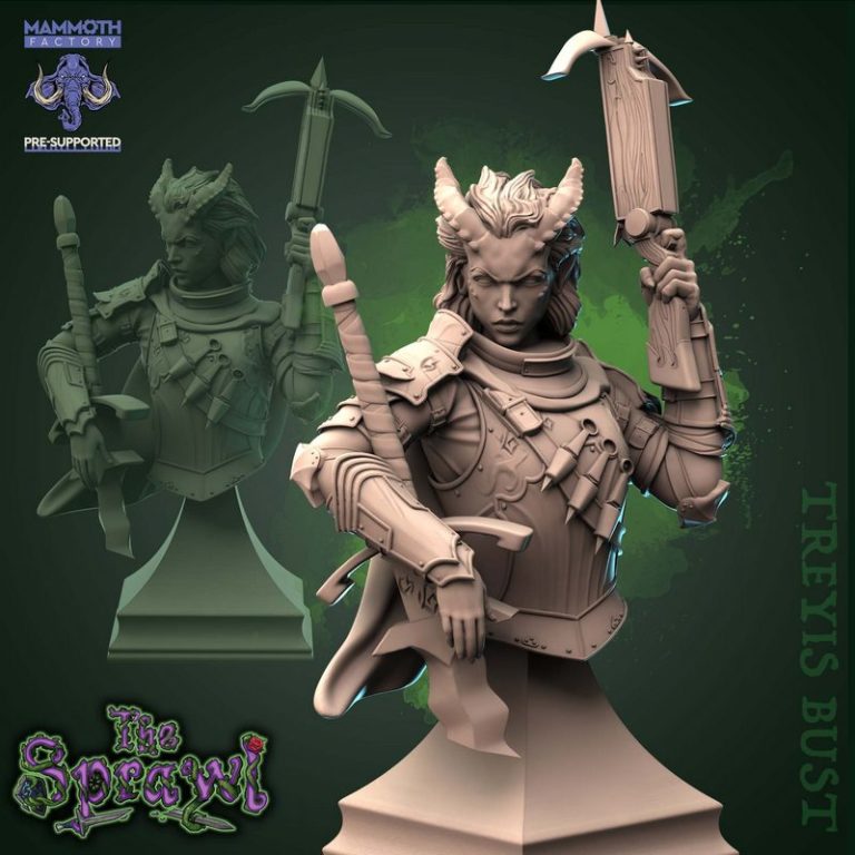 Mammoth Factory《城市扩张系列》3D打印模型|Mammoth Factory – The Sprawl Collection – 3D Print Model