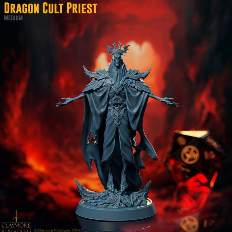 龙女王召唤 3D打印模型套装|Claymore Miniatures – Calling of the Dragon Queen – Bundle – 3D Print Model