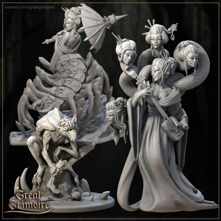 失落的诅咒圣所——3D打印模型|Great Grimoire – Lost Shrine of the Damned – 3D Print Model