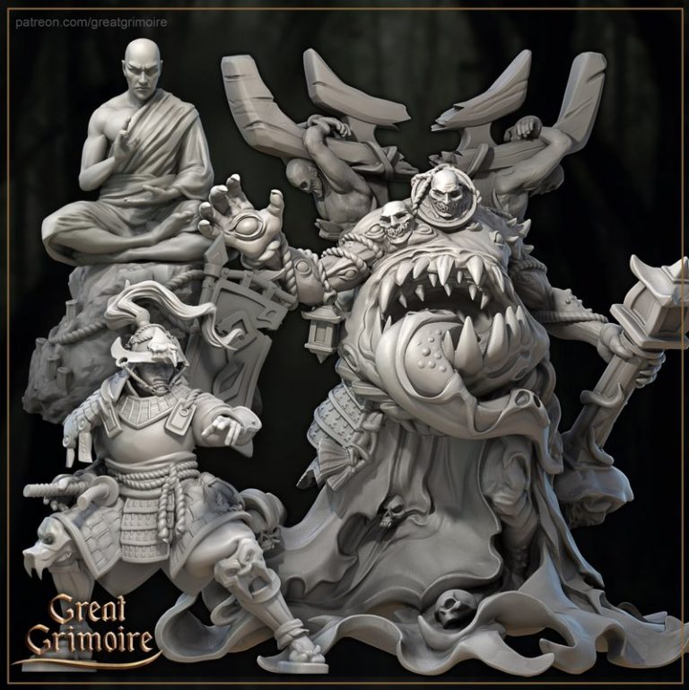 失落的诅咒圣所——3D打印模型|Great Grimoire – Lost Shrine of the Damned – 3D Print Model
