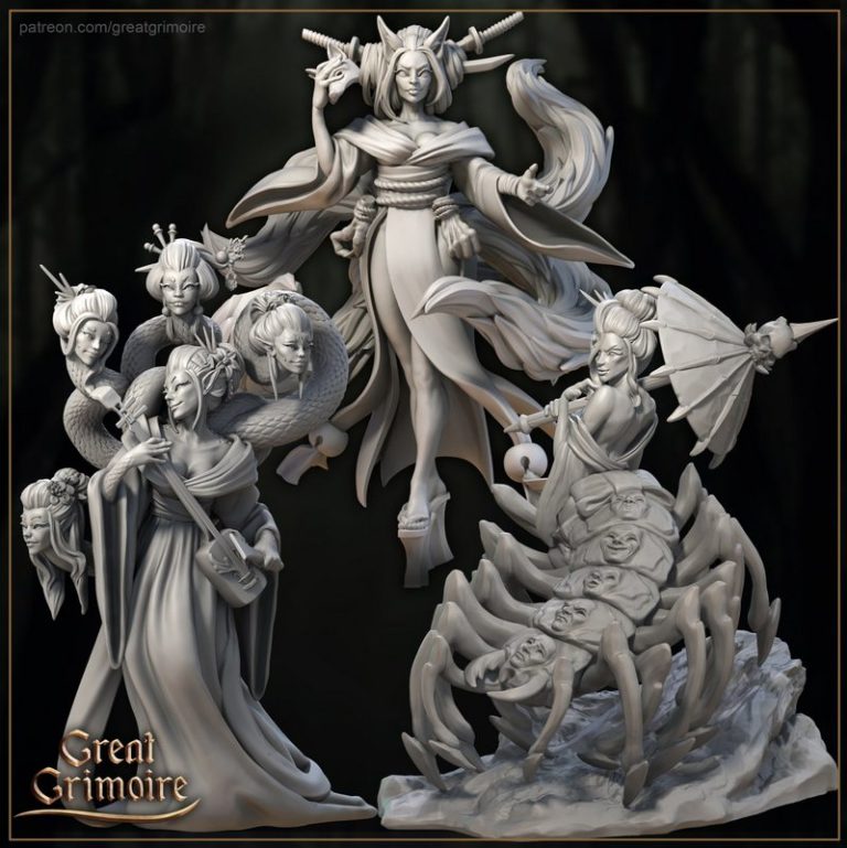 失落的诅咒圣所——3D打印模型|Great Grimoire – Lost Shrine of the Damned – 3D Print Model