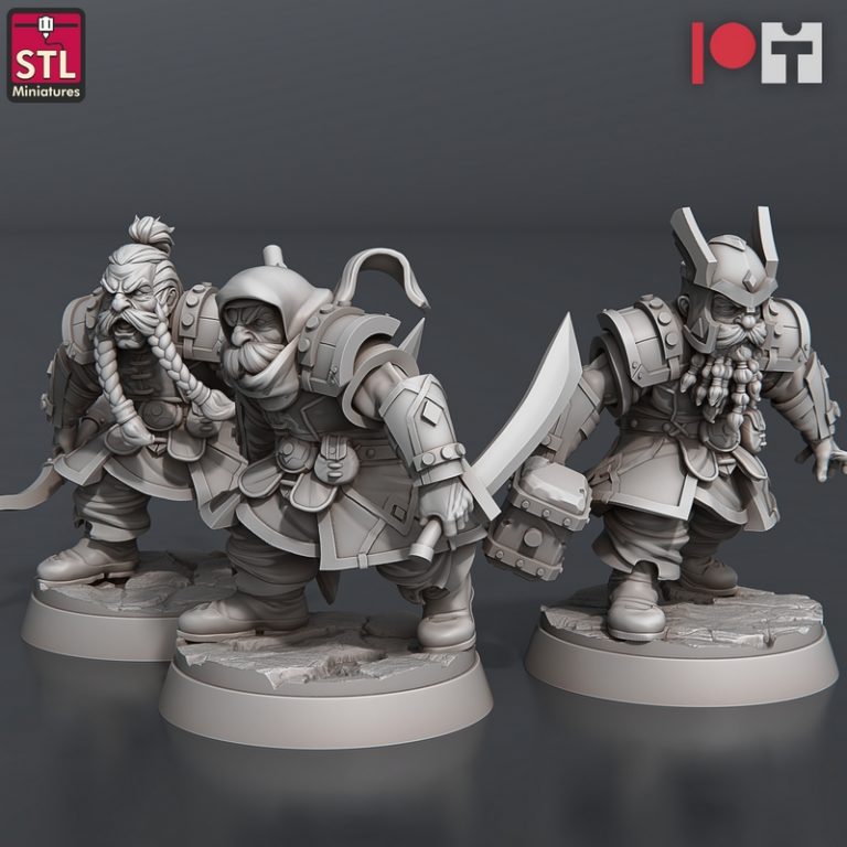 STLMiniatures dwarfens营地 3D打印模型|STLMiniatures – Dwarven Camp Set – 3D Print Model