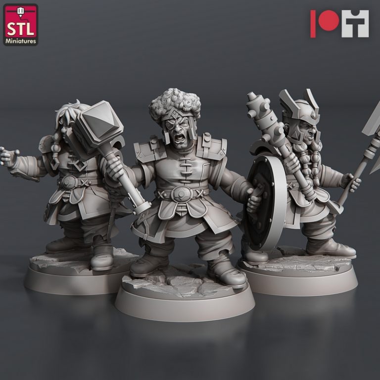 STLMiniatures dwarfens营地 3D打印模型|STLMiniatures – Dwarven Camp Set – 3D Print Model