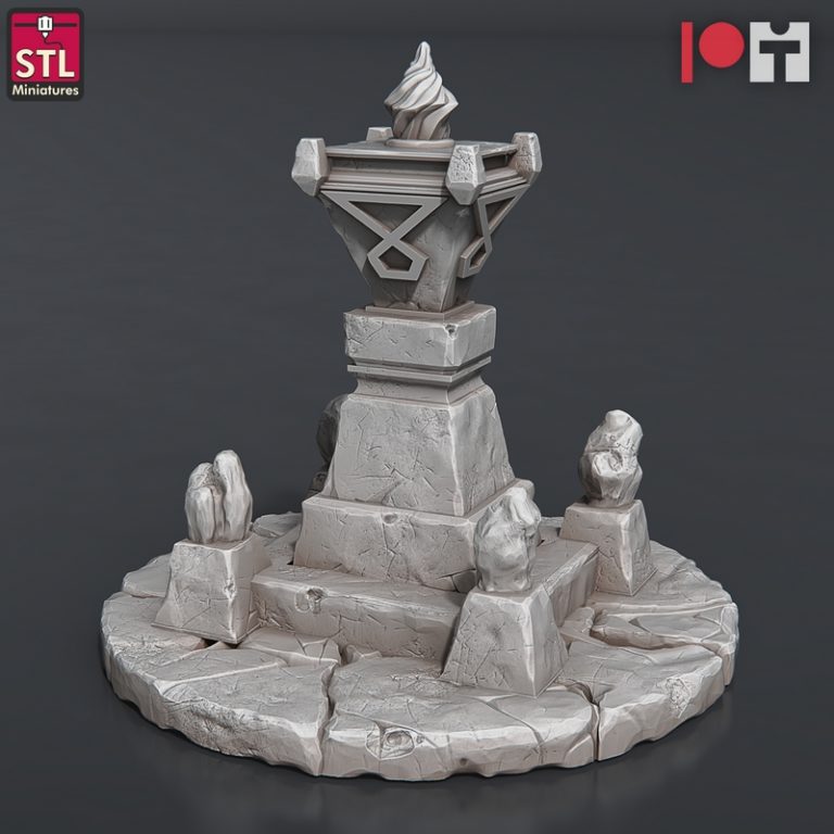 STLMiniatures dwarfens营地 3D打印模型|STLMiniatures – Dwarven Camp Set – 3D Print Model