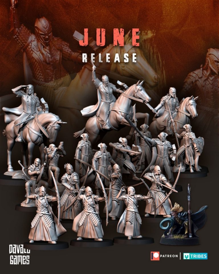 Davale六月2022款精灵王guard 3D打印模型|Davale – June 2022 – Elves Kings Guard – 3D Print Model