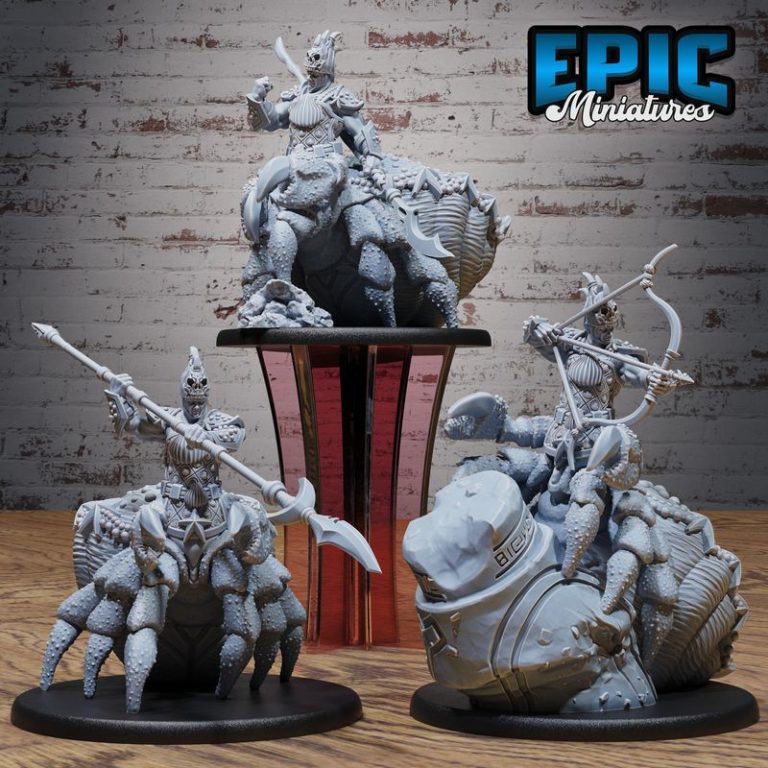 深海奇境3D打印模型集|Epic Miniatures – Deep Sea Mysteries Set – Ocean and Water Encounter – Underwater Collection – 3D Print Model
