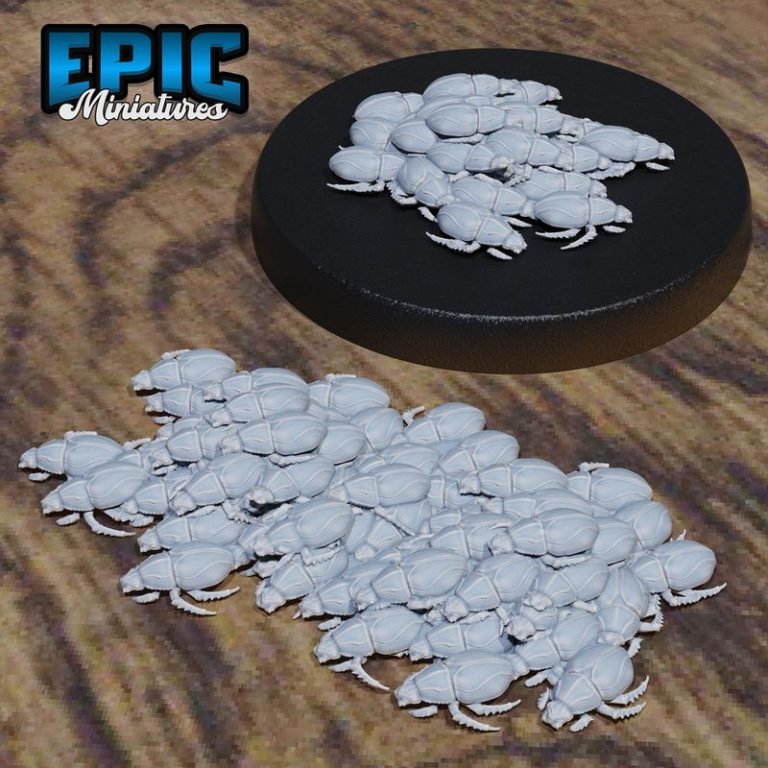 埃及死亡沙漠套装：木乃伊与法老军队3D打印模型|Epic Miniatures – Death Desert Set – Mummy and Egypt Encounter – Pharaoh Army Collection – 3D Print Model