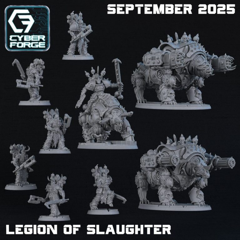 铁血之战 3D打印迷你模型|Cyber Forge Miniatures – September 2025 – Iron Blood – 3D Print Model