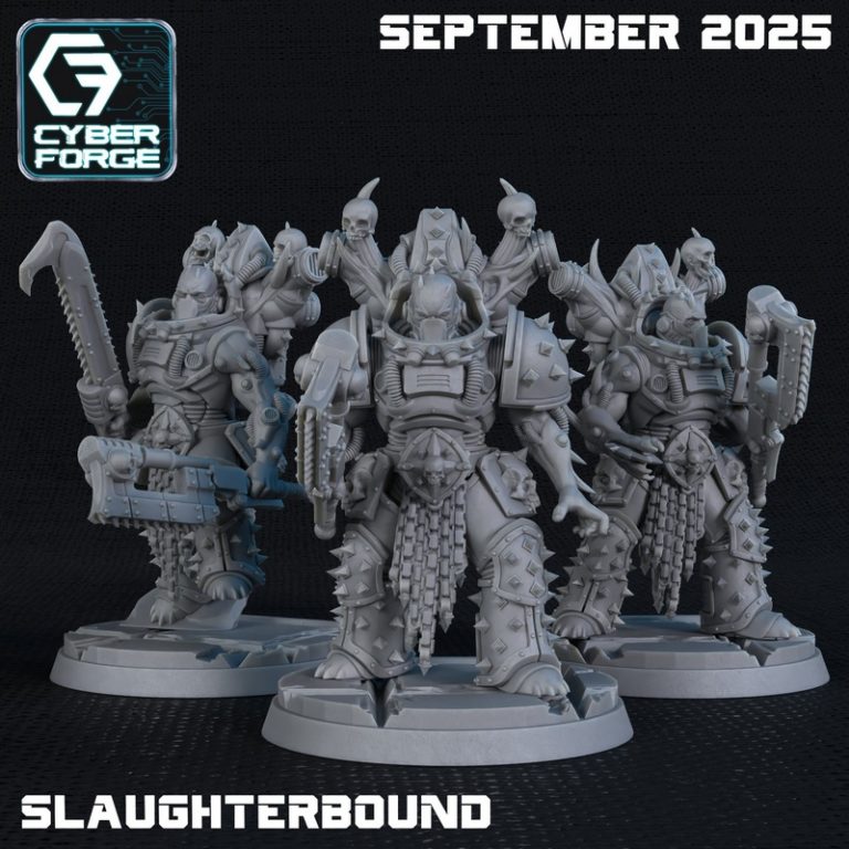 铁血之战 3D打印迷你模型|Cyber Forge Miniatures – September 2025 – Iron Blood – 3D Print Model