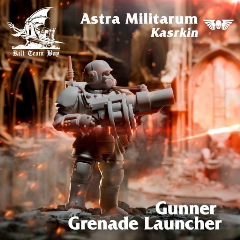 Astra Militarum卡斯克林杀戮小队3D打印模型|Astra Militarum Kasrkin Kill Team Bay – Warhammer – 3D Print Model