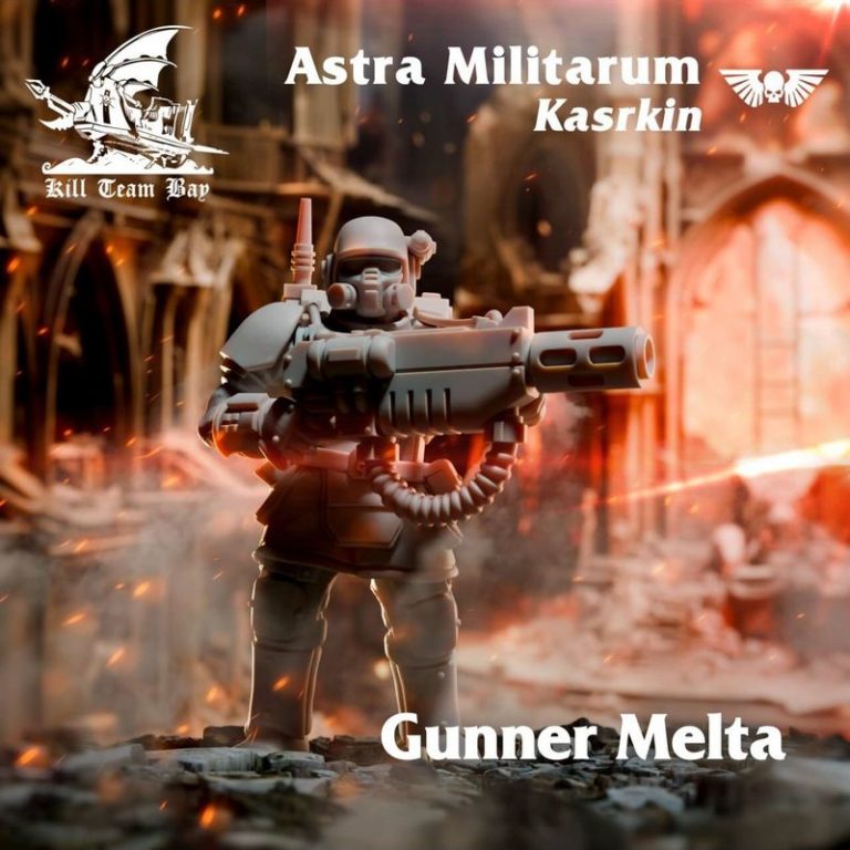 Astra Militarum卡斯克林杀戮小队3D打印模型|Astra Militarum Kasrkin Kill Team Bay – Warhammer – 3D Print Model