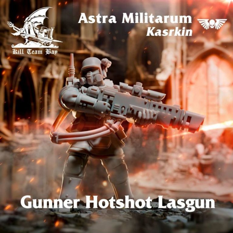 Astra Militarum卡斯克林杀戮小队3D打印模型|Astra Militarum Kasrkin Kill Team Bay – Warhammer – 3D Print Model