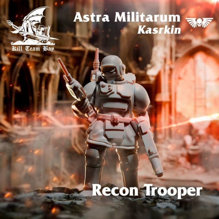 Astra Militarum卡斯克林杀戮小队3D打印模型|Astra Militarum Kasrkin Kill Team Bay – Warhammer – 3D Print Model