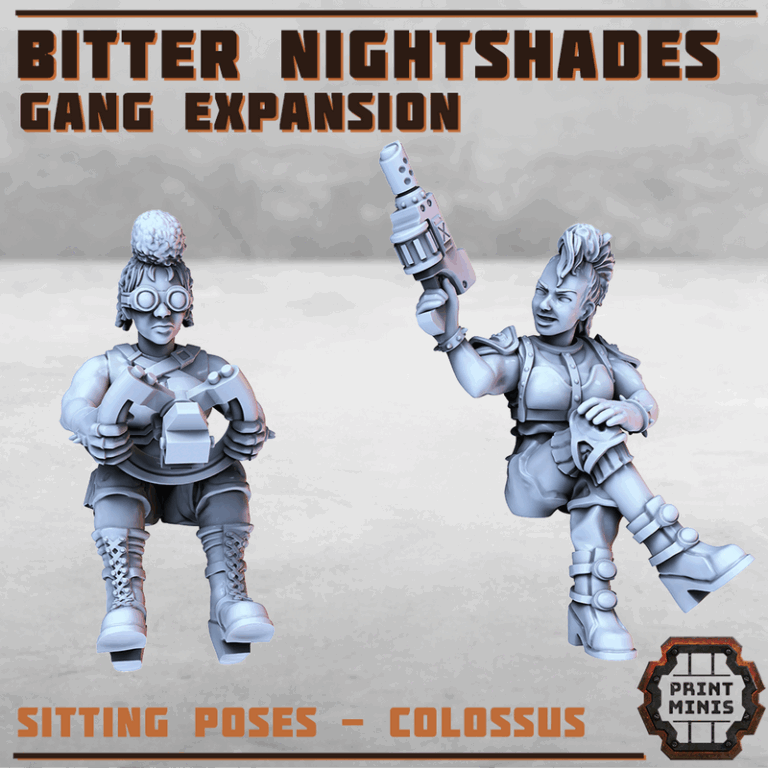 Print Minis – June 2023 – Gangs – 3D Print Model  
中文标题：Gangs角色3D打印模型|Print Minis – June 2023 – Gangs – 3D Print Model