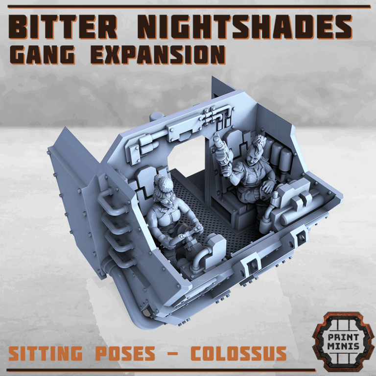 Print Minis – June 2023 – Gangs – 3D Print Model  
中文标题：Gangs角色3D打印模型|Print Minis – June 2023 – Gangs – 3D Print Model