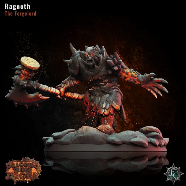 Fleshcraft Studio龙族部落熔岩套装3D打印模型|Fleshcraft Studio – Draconic Tribes – Magma Bundle – 3D Print Model
