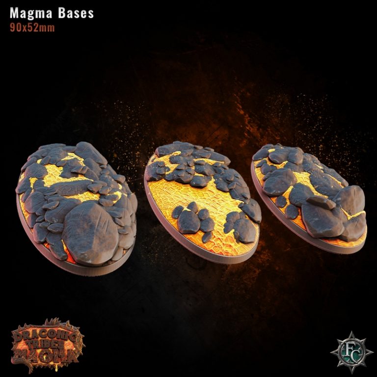 Fleshcraft Studio龙族部落熔岩套装3D打印模型|Fleshcraft Studio – Draconic Tribes – Magma Bundle – 3D Print Model