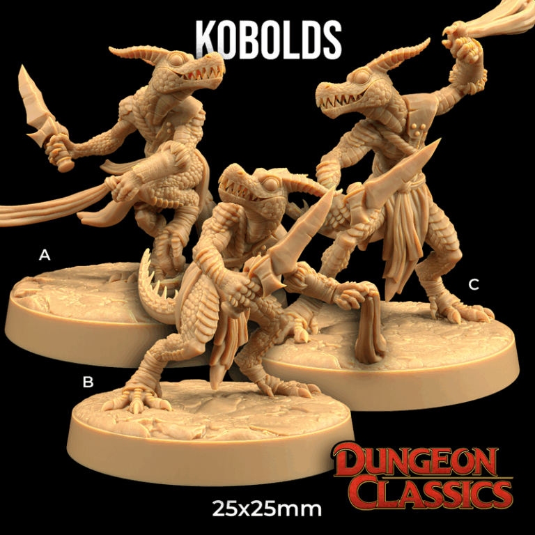 风暴崩溃岛的龙——3D打印模型|Dungeon Classics – Dragons of Stormcrash Island – 3D Print Model