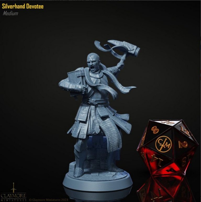 克莱姆罗迷你模型——红色咆哮者3D打印版|Claymore Miniatures – The Crimson Howling – 3D Print Model
