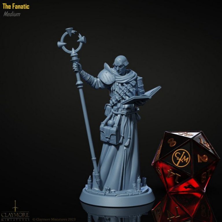 克莱姆罗迷你模型——红色咆哮者3D打印版|Claymore Miniatures – The Crimson Howling – 3D Print Model