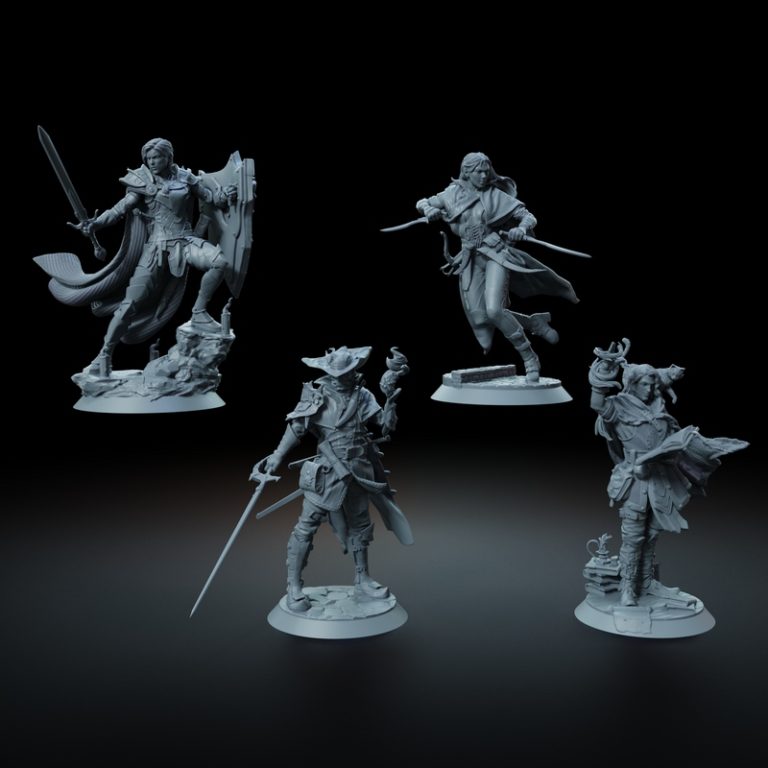 Claymore迷你模型——夜之狩猎套装 3D打印版|Claymore Miniatures – Night of the Hunt – Bundle – 3D Print Model
