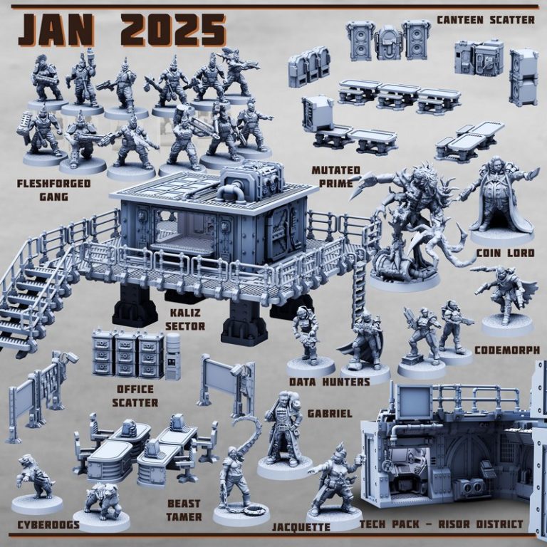 Print Minis – January 2025 Collection – 3D打印迷你模型集|Print Minis – January 2025 Collection – 3D Print Model