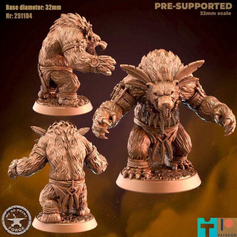 我的3D打印工坊——2025年11月·炉石与雪人·3D打印模型|My 3D Print Forge – November 2025 – Furbolg and Yeti – 3D Print Model