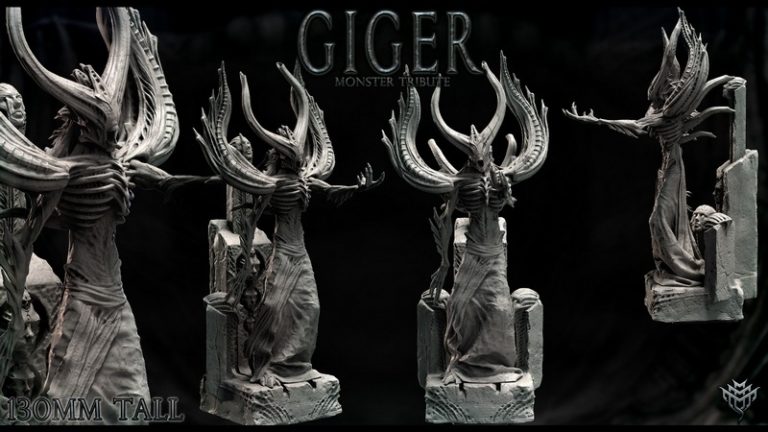 吉杰怪物致敬款3D打印模型|Mini Monster Mayhem – Giger Monster Tribute – 3D Print Model