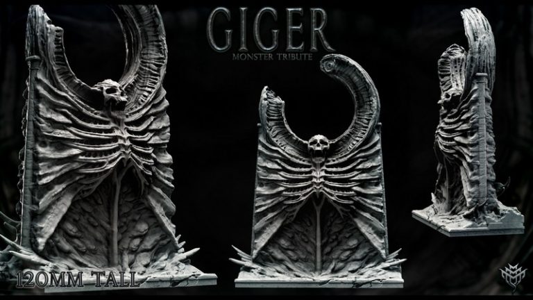 吉杰怪物致敬款3D打印模型|Mini Monster Mayhem – Giger Monster Tribute – 3D Print Model
