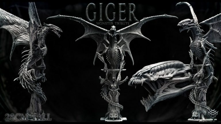 吉杰怪物致敬款3D打印模型|Mini Monster Mayhem – Giger Monster Tribute – 3D Print Model