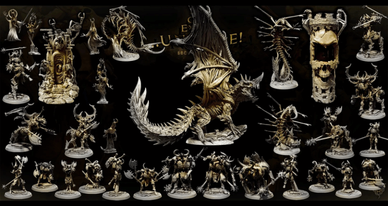 迷你怪物乱斗——死寂、消失、过期无生 3D打印模型|Mini Monster Mayhem – Dead, Gone, Expired Unalive 2 – 3D Print Model